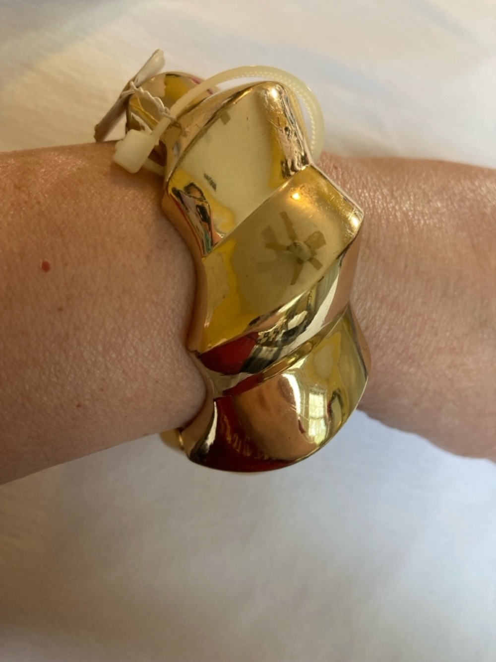 Macy’s Chunky Gold Tone Hinged Bracelet